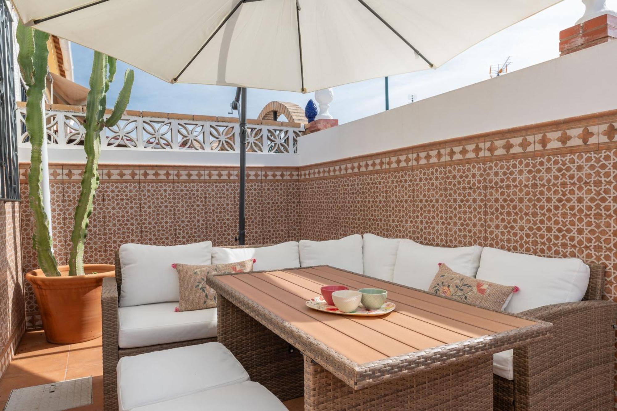 Вилла Casa Silvia - Piscina Y Playa Малага Экстерьер фото